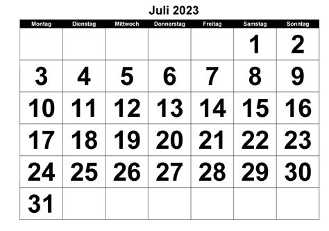 Juli 2023 Kalender Ausdrucken The Beste Kalender