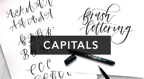 Brush Lettering: Capital Letters | Peggy Dean | Skillshare Licensed for personal and commercial use.