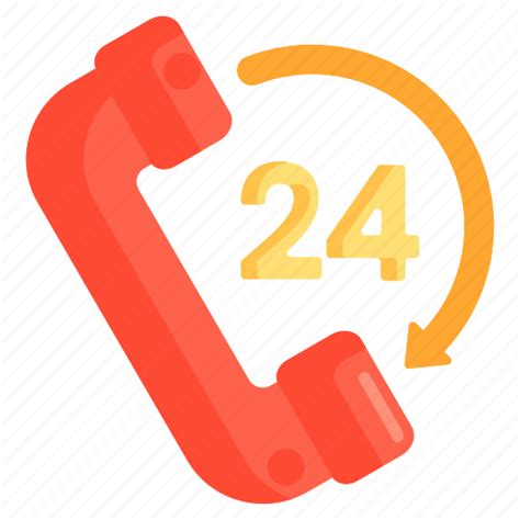 24 Hours Hotline Hour Support Icon Download On Iconfinder