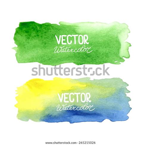 Watercolor Banners Abstract Background Watercolor Splash Stock Vector