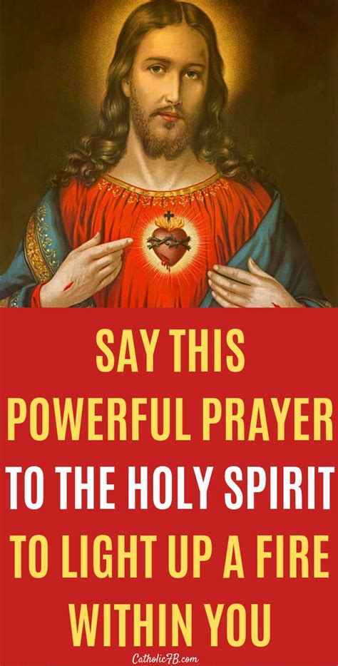 Powerful Prayer To The Holy Spirit To Light Up A Fire Within You