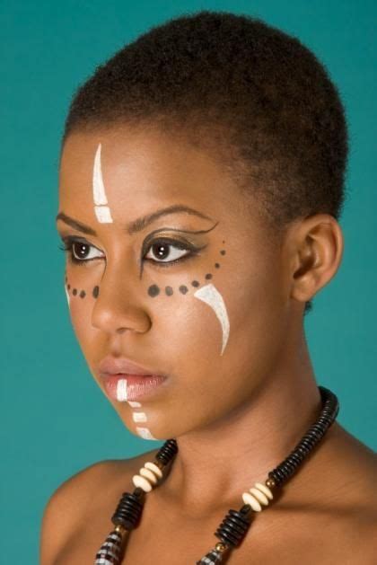 Makeup Fantasy Looks Lovetoknow African Tribal Makeup Tribal Makeup Tribal Face