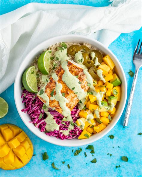 Fish Taco Bowls Peanut Butter And Fitness