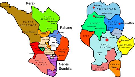 Search and share any place, find your location, ruler for distance measuring. District maps of Selangor and Kuala Lumpur - Visit Selangor