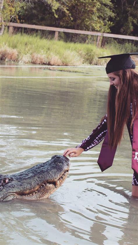 Woman Poses With 14 Foot Long Alligator For College Graduation Photos