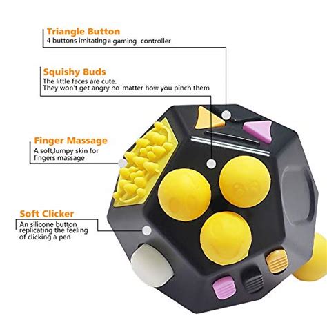 Vcostore 12 Sides Fidget Cube Dodecagon Fidget Toy Decompression For