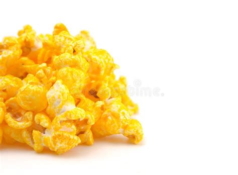 Yellow Cheddar Cheese Popcorn Stock Photo Image Of Background