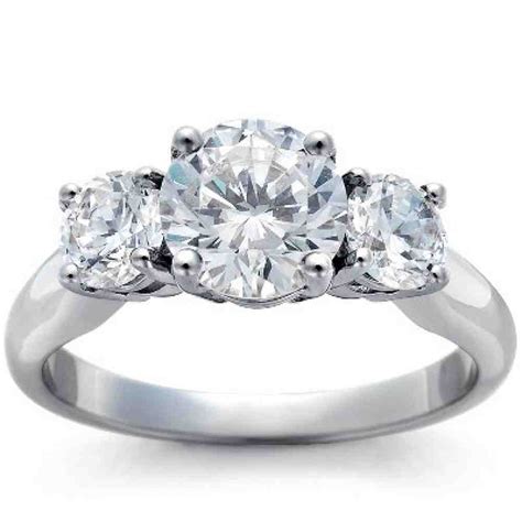 Three Stone Diamond Engagement Rings Wedding And Bridal Inspiration