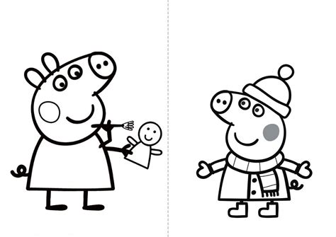 Peppa E George Halloween Drawings Coloring Pages Peanuts Comics Snoopy Quilts Picture