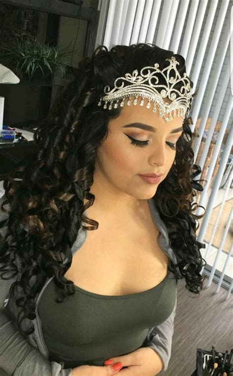 Click for most popular hairstyles, trend hairstyles, short hairstyles and more follow xoka_ for more awesome pins ad_2 source by vanlooverenjaco. 48 of the Best Quinceanera Hairstyles That Will Make You ...