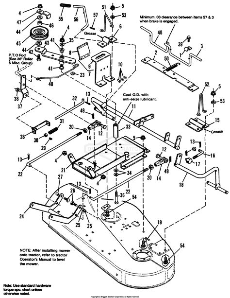 Simplicity 1691419 36 Rotary Mower Parts Diagram For 36 Clutch And Roller Support Group