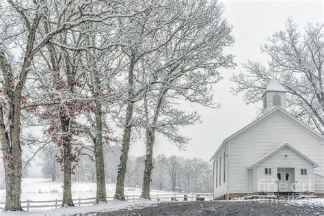 Church In The Snow Photograph By Thomas R Fletcher Fine Art America