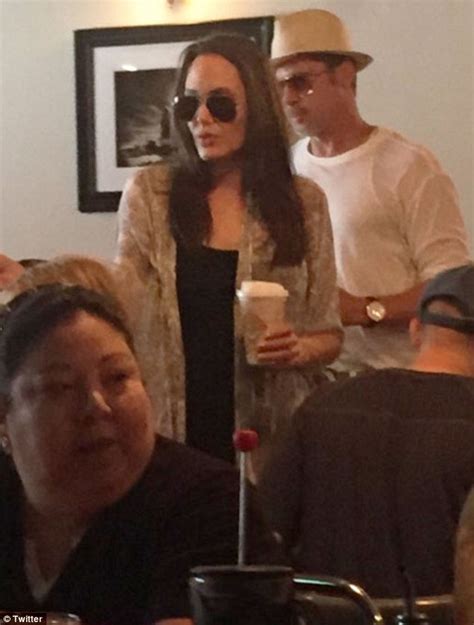 last photo of angelina jolie and brad pitt together was twins birthday ten weeks ago daily