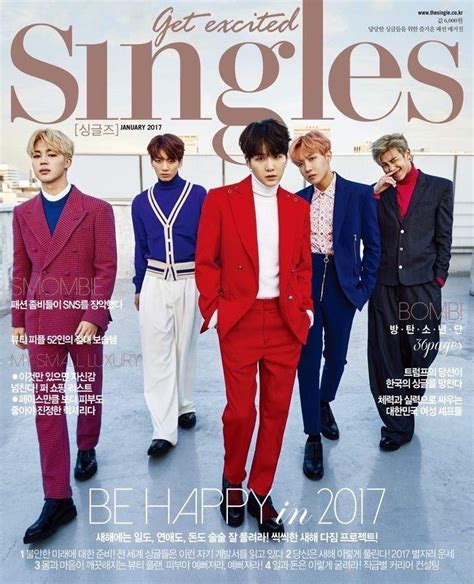 Bts For Singles Magazine January 2017 Issue 161221 K Pop Amino