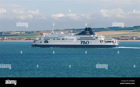 Pando Cross Channel Ferry French Coastline Near Calais Stock Photo Alamy