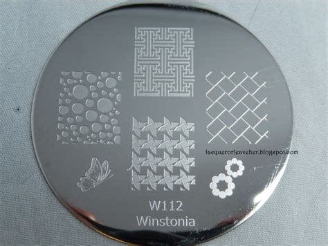Winstonia W112 Plates Decorative Plates Nail Stamping