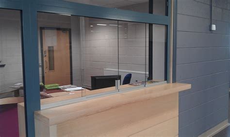 Designed to the minimum, the glass office partition transparence gives a pure and minimalist look this fully height single glass office partition was done for all the living spaces fittings without any. Sliding Glass Hatch • Sligo Glass