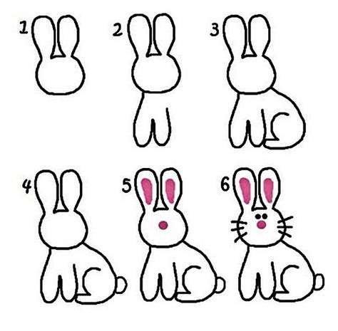 How To Draw A Bunny A Sure Way To Get Kids Hyped Up About Easter