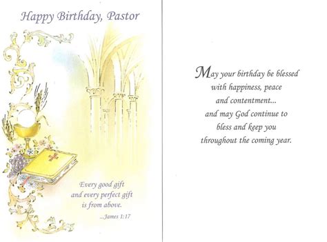 Birthday Card Pastor National Shrine Of St Dymphna