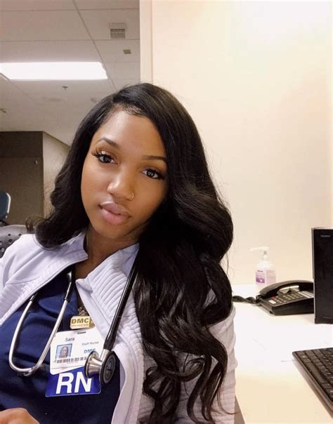 Pin By Deanna Wilson On Black Nurses‍⚕️ Beautiful Nurse Nurse Inspiration Body Wave Hair