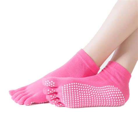2018 Summer Five Fingers Socks For Women Open Toe Non Slip Ladies Massage Cotton Five Toe Sock