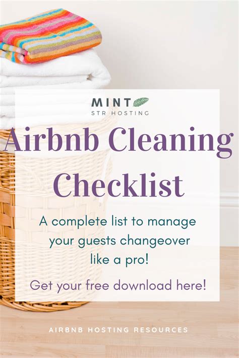 Freebie Alert Cleaning Checklist For Airbnb Cleaning Checklist Diy