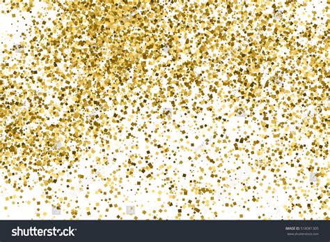 Gold Glitter Texture Isolated On White Vector De Stock Libre De
