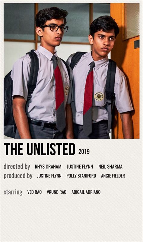 The Unlisted Unlisted Film Minimal Poster