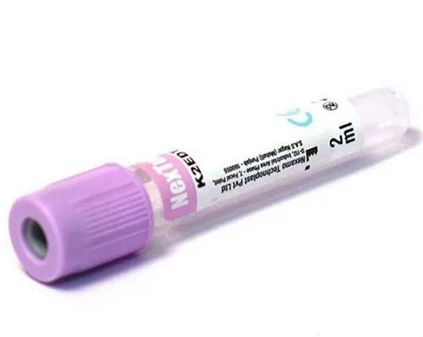 Plastic Bd K Edta Vacutainer Blood Tube For Laboratory At Rs