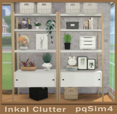 Pqsim4 Inkal Clutter Sims 4 Custom Content Muebles Sims 4 Cc Casa