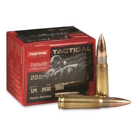 Norma Tactical X Mm Fmj Grain Rounds X Mm Ammo At Sportsman S Guide