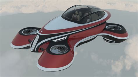 Lazzarini Design Creates A Retro Hover Car Concept Automobile Magazine