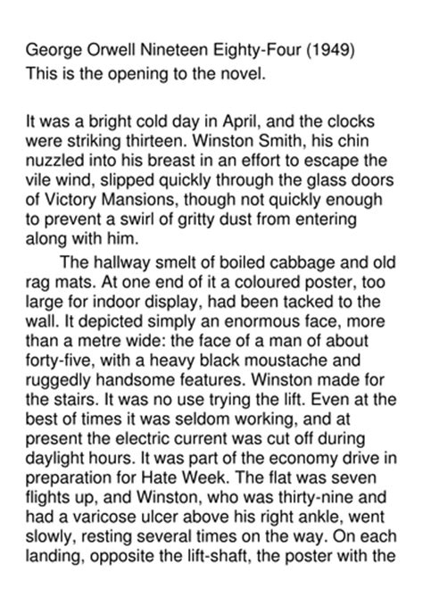 Students may have difficulty adapting to this new style of assessment. AQA GCSE English Language 1984 Extract by 1966hinds ...