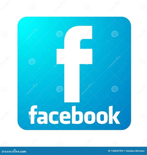 Facebook Logo Icon Vector Illustrations On White Background