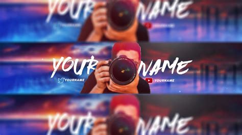 Free Vlogger Style Banner Template Youtube