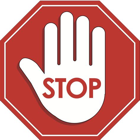 Stop Sign Clip Art Clip Art Library Blank Stop Sign Printable Clipart