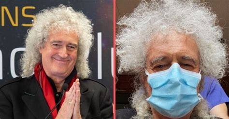 queen guitarist brian may has suffered from a heart attack
