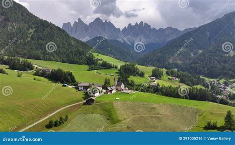 Santa Maddalena St Magdalena Church In Funes Valley Dolomites Italy