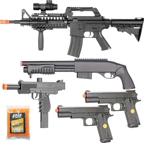 Bbtac Airsoft Gun Package Desert Raider Powerful Spring Rifle Pump Action