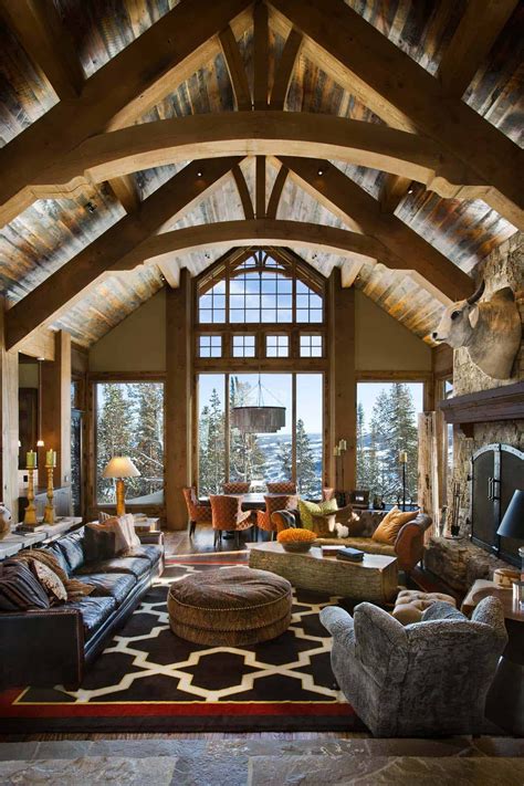 Enchanting Modern Rustic Dwelling In The Rugged Mountains Of Big Sky