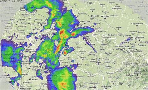 Na dané stránce je radarový snímek české republiky, na. Radar bourky evropa / europan-cz.cz