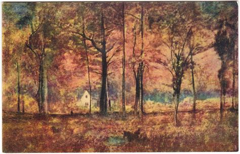 Papergreat Postcard Of Autumn Woods By American Artist George Inness