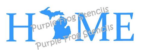 Michigan Home Stencil Different Sizes Available State Great