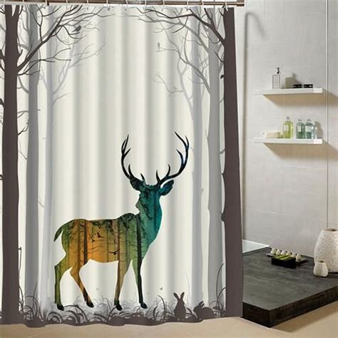 Alibaba.com offers 1,852 deer bathroom sets products. Wild Deer Shower Curtain in 2020 | Deer shower curtain ...