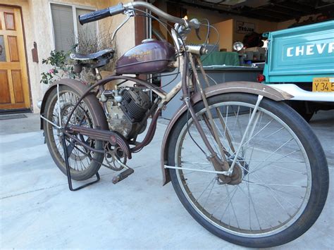 1949 Whizzer J Schwinn Wz507 Bf Goodrich Motorbike Schwinn Bicycle