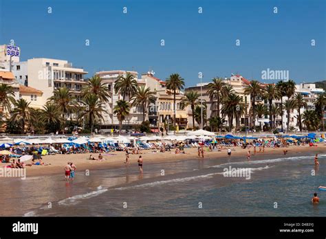 Seafront Promenade Sitges Catalonia Spain Hi Res Stock Photography And