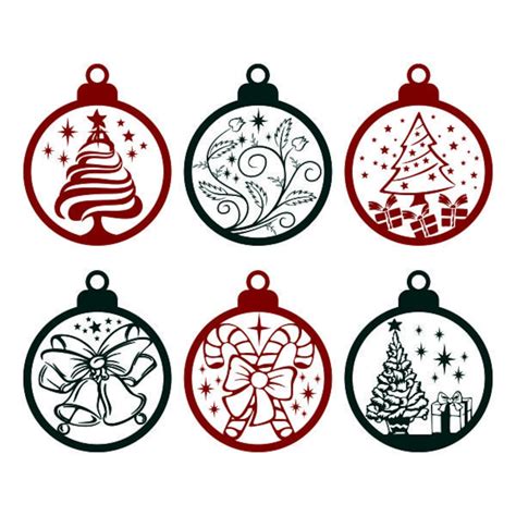 Christmas Ornament Cuttable Design Svg Png Dxf And Eps Designs Etsy