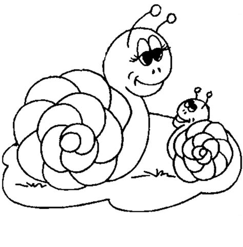 Ce dessin est vraiment mignon, avec une maman escargot et son bébé escargot, qui partent tranquilles en promenade. Coloriage Pomme Et Escargot | Haut Coloriage HD-Images et Imprimable Gratuit