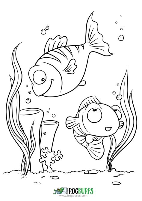 Fish | Coloring Page | Frogburps
