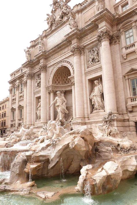 The Trevi Fountain Is A Fountain In The Trevi District In Rome Italy